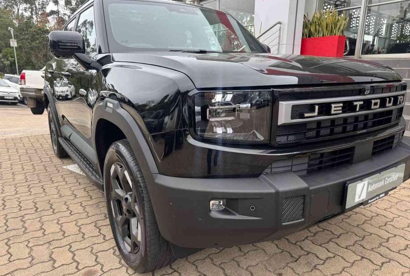 Black Jetour SUV, front view
